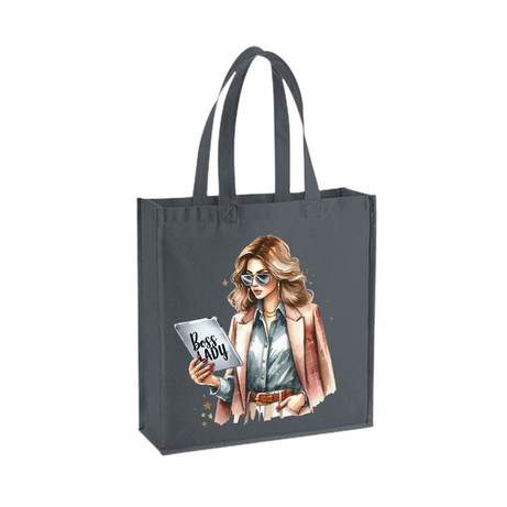 Boss Lady Shopper – Stijlvolle Canvas Tas voor Powervrouwen-BL (G)