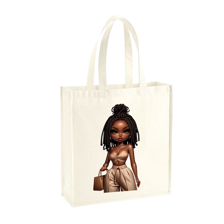 “Lynn Luxe” Canvas Shopper (N) – Boss Babe Style by AlisArtCraft™