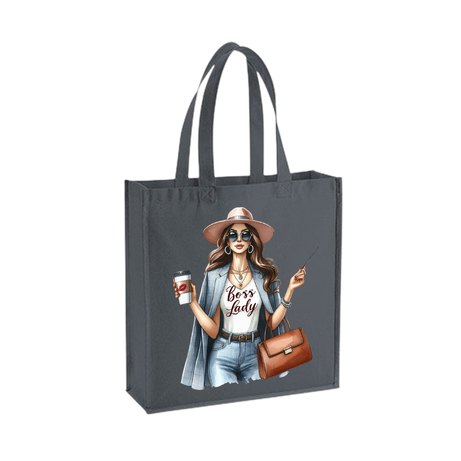 Boss Lady Shopper – Stijlvolle Canvas Tas voor Powervrouwen -She2 (G)