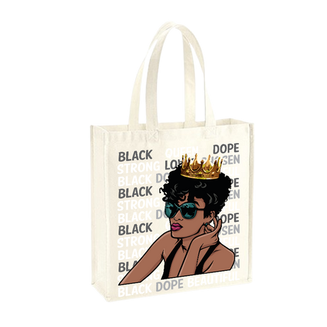 Black. Dope. Beautiful (N) Canvas shopper – Voor de Queen die haar kracht kent