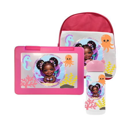 3-delige Schoolset - Baby Mermaid