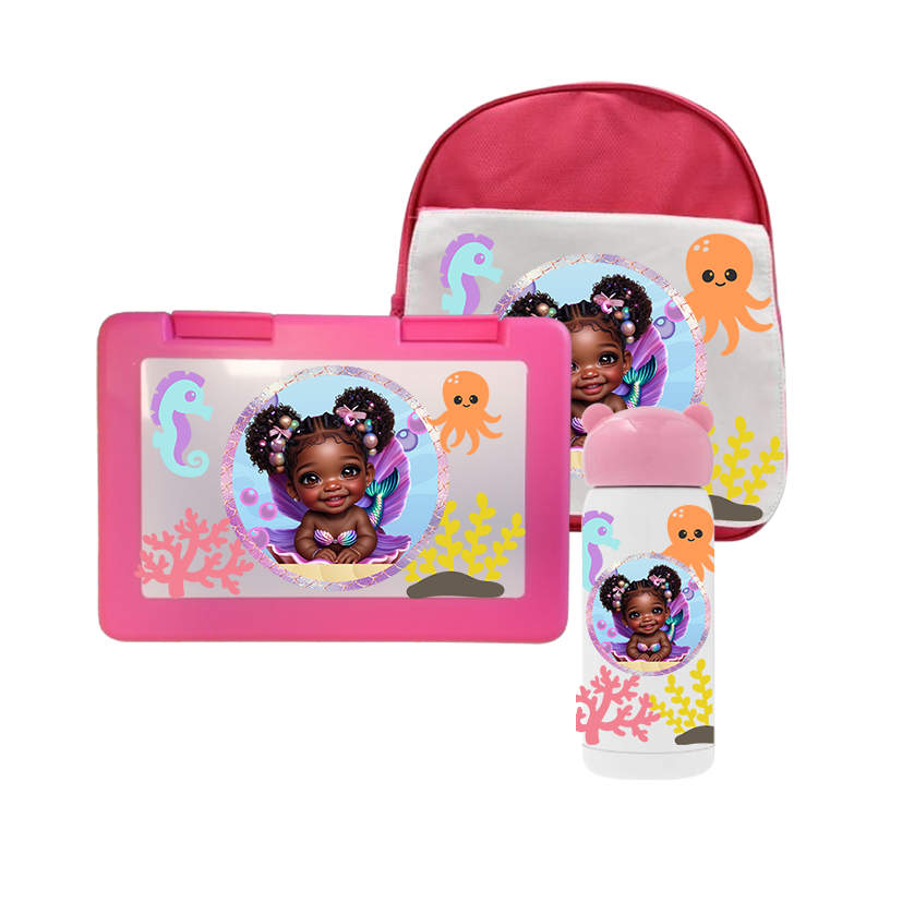 3-delige Schoolset - Baby Mermaid